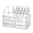 thumbnail image 1 of Vogacara Organizador de maquillaje multifuncional Caja de almacenamiento conveniente y que ahorra espacio Almacenamiento de cosméticos elegante Bolsas de maquillaje transparente 8625 24*15*18.7, 1 of 6