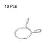 thumbnail image 3 of Unique Bargains Fuel Line Hose Clips, 10 Pack 21mm 304 Stainless Steel Single Wire Tubing Spring Clamps (Silver), 3 of 5
