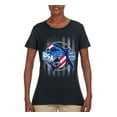 thumbnail image 2 of Wild Bobby Great White Shark USA Since 1776 Women Graphic Tee, 2 of 6