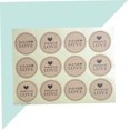 thumbnail image 4 of RENACLIPY 12Pcs Packing Sticker Light Brown Adhesive Sealing Tape for Cookie Bags and Baking Packaging, 4 of 8