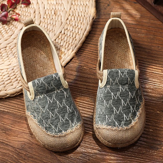 Zapatos individuales bordados de estilo étnico para mujer, zapatos Retro suaves, cómodos y transpirables Wmkox8yii FOPL1329