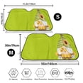 thumbnail image 3 of Balery Sunflower Gnomes Print Car Windshield Sun Shade,Windshield Sunshade for Car Pickup Truck SUV Accessories-Small, 3 of 7