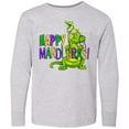 thumbnail image 3 of Inktastic Happy Mardi Gras Big and Little Alligators with Beads Long Sleeve Youth T-Shirt, 3 of 5