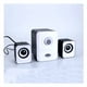 thumbnail image 3 of Bocinas 3.5mm USB Para Computadora Tablet Celular Sonido Estereo Perilla Ilimunada  Blancas, 3 of 5