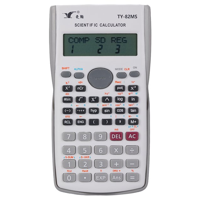 Mistaha Advanced Scientific Calculator with 240 Functions, Dual-Line LCD Display, Compact Size, Lightweight Design - White