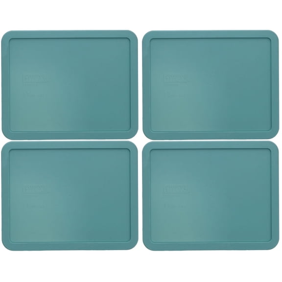 Pyrex 7212-PC 11-Cup Jade Dust Green Round BPA-Free Plastic Lid (4-Pack)