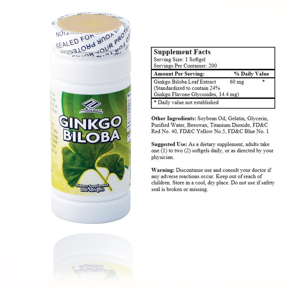 Ginkgo Biloba (200 Softgels/ 60 Mg)