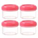 thumbnail image 1 of minitarros transparentes con tapas a prueba de fugas, recipientes redondos transparentes de 35 ml, recipientes de almacenamiento rellenables para organizar el hogar y la cocina, 1 of 3