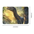 thumbnail image 3 of Balery Sunshine Jungle Dinosaur Doormat, Durable Flannel Fabric, Waterproof Stain and Fade Resistant, Low Profile,Indoor Outdoor Door Mats, Easy Clean Patio Entrance Mat, 16x24in, 3 of 9