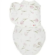 Embe Starter 2-Way Swaddle (Pink Clustered Flowers), 6-14lbs