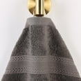 thumbnail image 3 of Superior Eco-Friendly Cotton 6-Piece, Graphite, Hand Towel Set, 3 of 8