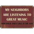 thumbnail image 1 of Placa Metal Vintage Rectangular Pintura Hierro Mi Vecino Del 30x20cm, 1 of 9