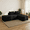 Black1, variant on CANVORA 4-in-1 Flexible Modular Cloud Sofa, Deep Seat Sectional Couch with Convertible Adjustable Chaise, 2 Pillows Included, Zero Assembly Required