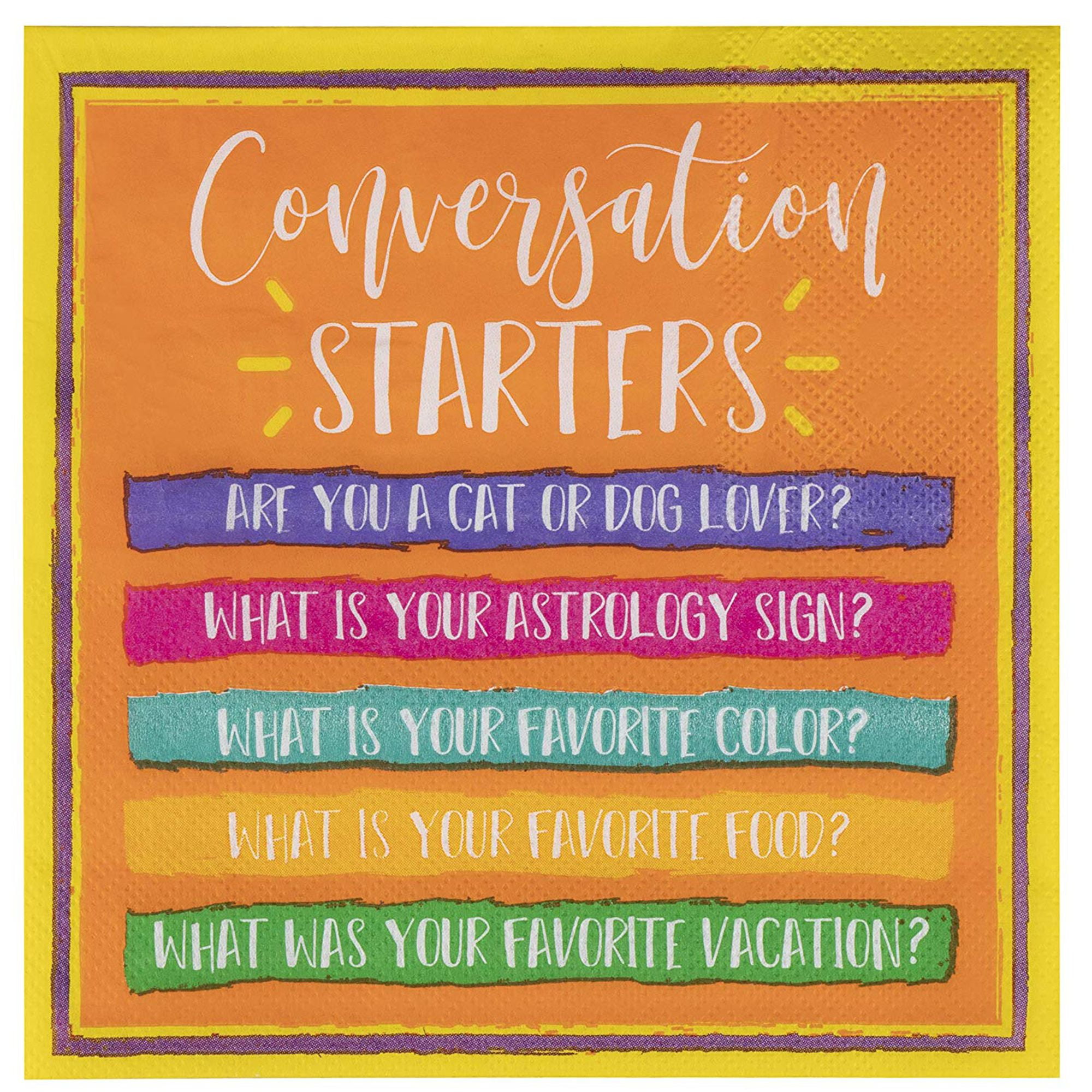 Fun Napkins - 100-Pack Funny Disposable Luncheon Napkins, Conversation ...