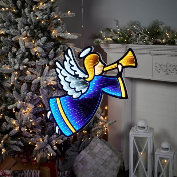 Melrose International Angel Ekkolight 25.5"H Acrylic UL Plug