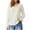 White, variant on biudgviw Fall Tops for Women Trendy V Neck Ruffle Long Sleeve Solid Color Shirts Lounge Vacation Basic T-Shirts