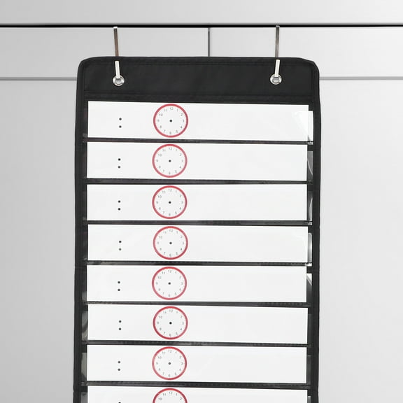 WHAMVOX Classroom Pocket Chart Daily Schedule Pocket Charts Teacher Schedule Chart Classroom Pocket Chart For School Office Or Homeschool Activities