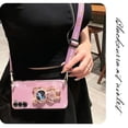 thumbnail image 4 of Crossbody Lanyard Quicksand space bear Plating Case for Samsung Galaxy S23 S22 S21 S20 Ultra FE S10 S9 S8 Plus 5G Cover, 4 of 5