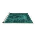 thumbnail image 2 of Ahgly Company Machine Washable Indoor Rectangle Persian Turquoise Blue Traditional Area Rugs, 5' x 7', 2 of 4