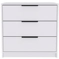 thumbnail image 3 of Home Square 3-Piece Set with 3 Drawer Dresser & 2 Nightstands in White, 3 of 15