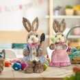 thumbnail image 2 of Rabbit Decorations Rabbits Bunny Animal Model 2pcs Easter Theme Party Supplies Ornaments 23cm/9in, 2 of 5