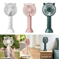 thumbnail image 4 of Summer USB Desk Fan 6.5 Inch, 3 Speeds Portable Personal Desktop Table Fan, Dual 360° Adjustment Mini Fan, Quiet Operation, for Home Office Car Outdoor Travel, 4 of 15