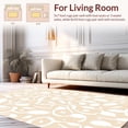 thumbnail image 2 of ODIKA 5'x7' Machine Washable Non-Slip Area Rug, Creamy Speckled Hide Motif High Traffic Rug, Beige, 326176, 2 of 7