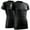 Black, variant on Mens Compression Shirt Short Sleeve Dry-fit Athletic Base-layer T-shirt - 2 Pack