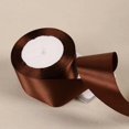 thumbnail image 1 of Stain Wrap Ribbon, Christmas Day Decorative Ribbon 6mm 10mm 15mm 20mm 25mm 40mm 50mm Silk Satin Ribbons Christmas Wedding Party Decoration Gift Wrapping Wine Red Ribbons(Dark Coffee,40mm), 1 of 1