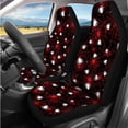 thumbnail image 2 of Uorisanigo Halloween Spider 14 Pieces Automotive Seat Cover Car Headrest Cover and Steering Wheel Cover Armrest Cover Car Auto Seat Belt Cover and Keychain Comfortable Elastic Fit Cars,SUVs, 2 of 6