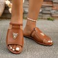 thumbnail image 2 of Fesfesfes Women's Rhinestone Fish Mouth Open Toe Lazy Slip-On Slippers Thick-Soled Comfortable Casual Spring Summer Fashionable Versatile Slip-On Shoes(Brown#4,US 5.5), 2 of 9