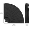 thumbnail image 4 of 4-Piece Cantilever Offset Patio Umbrella Base Stand, Fills Up to 160lbs Sand or Water Circle Patio Umbrella Stand Black, 4 of 5