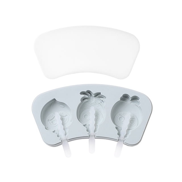 Moldes de silicona for paletas de animales de dibujos animados con tapas, formas divertidas de frutas y verduras for helado casero