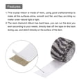 thumbnail image 4 of Unique Bargains 2 Roll 1 Yard 13.5/27mm Self Adhesive Crystal Rhinestone Ribbon for Crafts Project, Black+White, 4 of 5