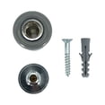 thumbnail image 4 of Deltana UFB5000BP26 Universal Floor Bumper Blister Pack; 2"; Bright Chrome Finish, 4 of 5