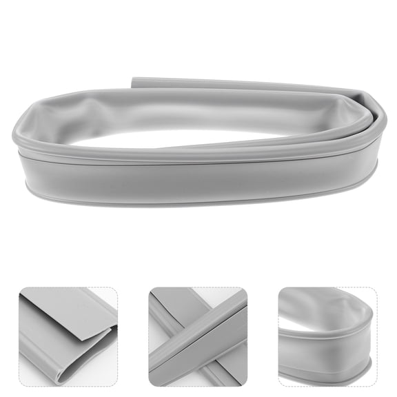 MERRYHAPY Grey PVC Under Door Gap Filler Door Sweep 37.8 x 1.6 Inch Weatherproof Seal Strip