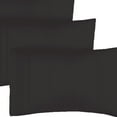 thumbnail image 4 of Premium Black Pillowcase, 2-Piece Brushed Microfiber Bed Pillow Case, Soft Comfort Pillow Case with Embroidery, 20 x 30 Inches, Queen, 4 of 4