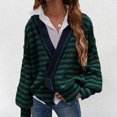 thumbnail image 2 of Vedolay Cardigans for Women 2023 Lightweight Crochet Knit Cardigans Button Down Sweaters Shrugs Green,2XL, 2 of 5