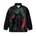 thumbnail image 4 of Uorisanigo Girls Oversized Sweatshirts Cool Black Cat Long Sleeve Lapel Zipper Sweatshirt Lightweight Quarter Zipper Pullover Jackets for Teen Girl School Athletic Tops Fall Clothes, 4 of 7