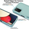 thumbnail image 4 of For Samsung Galaxy A03S Case, Phone Case for Galaxy A03S 6.5 inch, Takfox Sturdy Rugged 2 in 1 Hybrid Heavy Duty Armor Hard Plastic & Rubber Shockproof Full Body Bumper Cover (Turquoise), 4 of 9