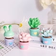thumbnail image 2 of Succulent Ornament Decoration Mini Eco-friendly Dollhouse Succulent Mini Plant Model, 2 of 4