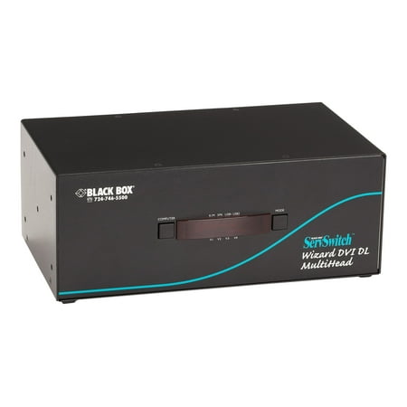 UPC: 0822088102861 | Black Box ServSwitch Wizard DVI DL (USB) – KVM switch – 16 x KVM port(s) – desktop