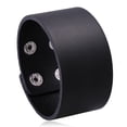 thumbnail image 1 of Pulsera Ajustable Salvador Punk Hebilla Moda Vintage Negro, 1 of 8