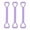 Purple D 3 Pack, variant on AuroraX Resistance Bands with Handles Exercise Bands for Arm Back Shoulder 3 Pack Travel Gym Toning Yoga Pilates Resistance Bands Set
