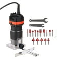 thumbnail image 1 of TFixol 800W 30000r/min Multifunctional Electric Wood Trimmer Wood Router Laminate Trimmer Professional Slotting Trimming Grooving Machine for Woodworker Carpenter with 15pcs Milling Cutters 110V, 1 of 7