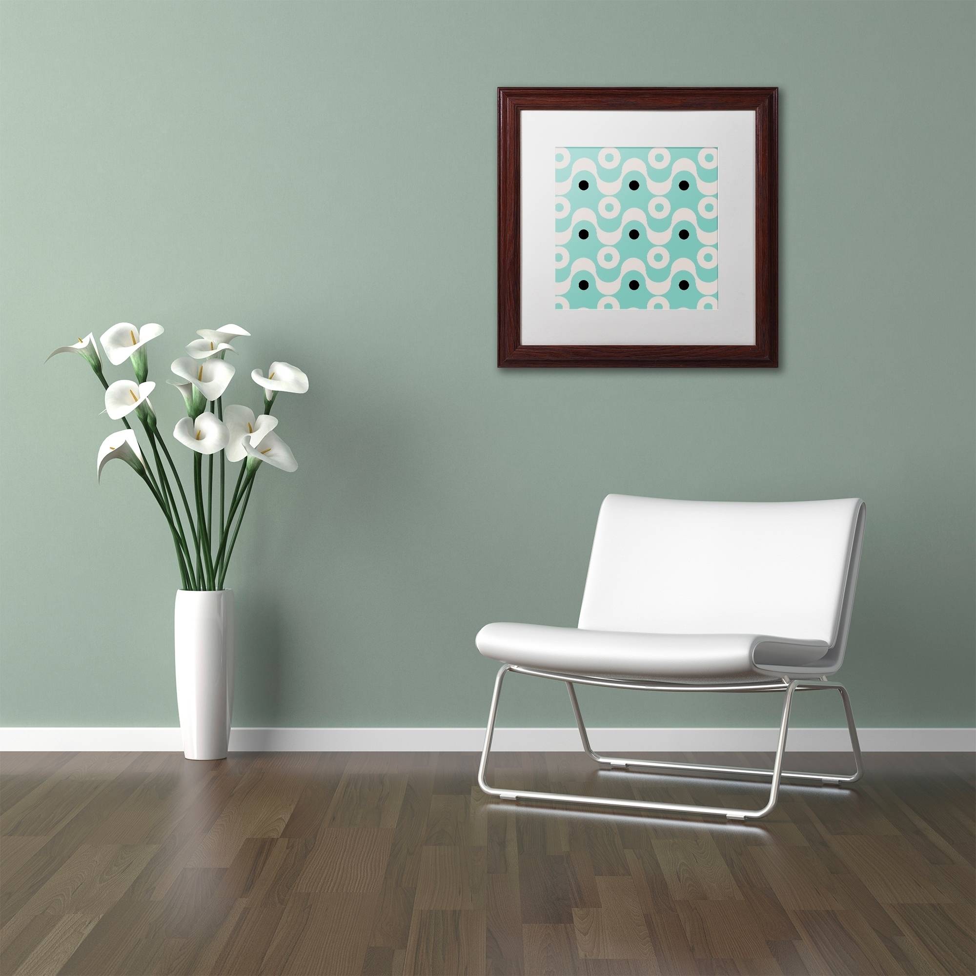 Trademark Fine Art "Fifties Patterns II" Canvas Art by Color Bakery White Matte, Wood Frame