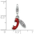 thumbnail image 4 of Sterling Silver Amore La Vita Rhod-Pl Enameled Call Me 3D Phone Charm Made In Thailand qcc1217, 4 of 5
