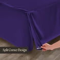 thumbnail image 5 of SGI Bedding 18 Inch Pleated Bed Skirt | Microfiber Bed Skirt | Fade Resistant, Wrinkle Free, Anti-static, Decorative, Extra Storage Space, Clutter-Free | King, Purple, 5 of 8