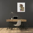 thumbnail image 3 of Fab Funky 15x18 White Modern Wood Framed Museum Art Print Titled - Llama Traditional 2, Portrait Book Print, 3 of 4