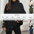 thumbnail image 3 of YueHuiYing Womens Turtleneck Oversized Sweater Chunky Pullover Sweater Casual Fall Loose Knit Jumper Top, 3 of 6